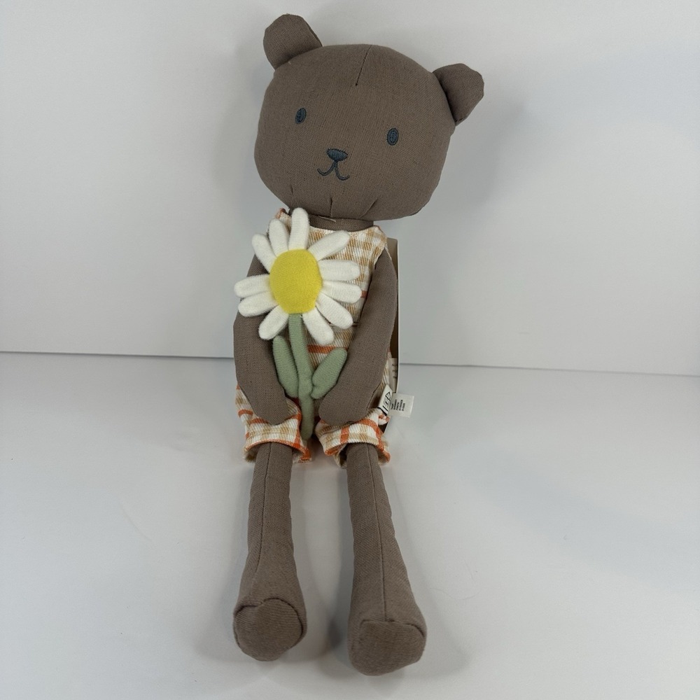 Hearth‎ And Hand Magnolia Bear With Flower Plush Doll Target Toy Summer Spring